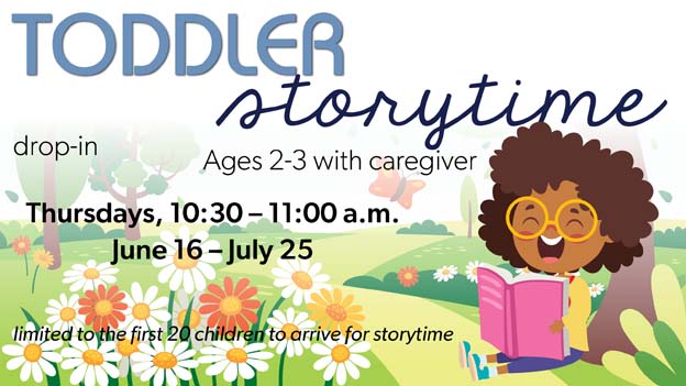 drop-in toddler storytime, click for details